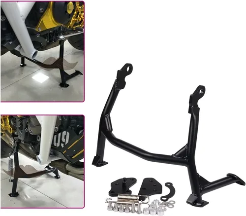 Vista 2 de Soporte grande para motocicleta, soporte central de pilar para estacionamiento, soporte firme compatible con Yamaha MT09 FZ09 MT FZ 09 2013-2019