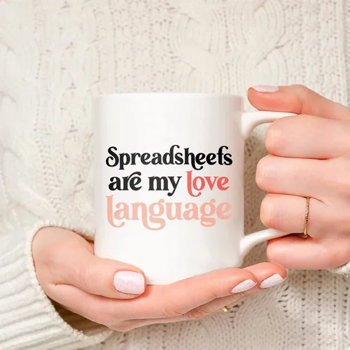 Vista 6 de Taza de café con texto en inglés "Accountant Gift Appreciation", taza de café con texto en inglés "Are My Love", regalo CPA para hombres y mujeres