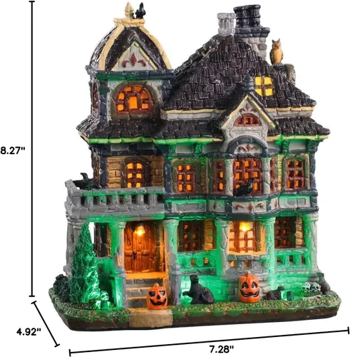 Vista 2 de Lemax Grimsbury Haunted House, con adaptador de 4.5V #05609