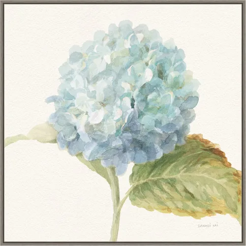 Vista 14 de Amanti Art Lienzo enmarcado para pared, 16 x 16 pulgadas, saco floral V cultivo de hortensia azul por Danhui Nai, lienzo enmarcado para pared, obras