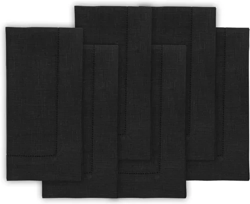 Vista 84 de Solino Home Juego de 4 manteles individuales cuadrados de 14 x 14 pulgadas, lino 100 % puro, de 14 x 14 pulgadas, dobladillo clásico, lavables a