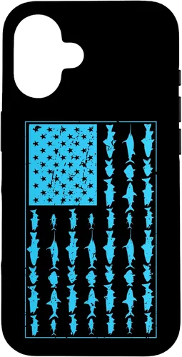 Vista 14 de Funda de regalo para iPhone 17 con bandera americana para hombre de agua salada de agua salada