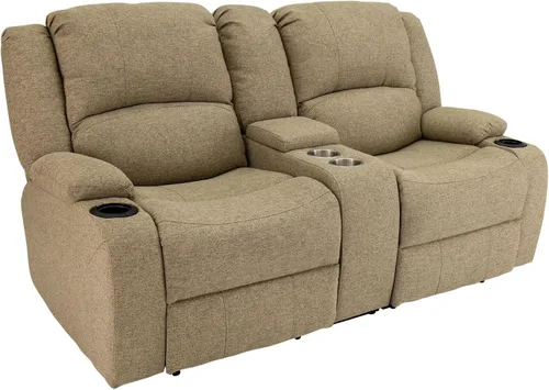 Vista 17 de RecPro Charles Powered - Asiento reclinable de pared para caravana de 80 pulgadas, color avena