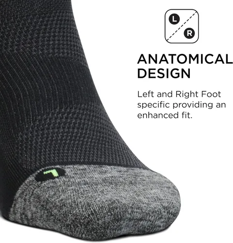 Vista 51 de Feetures Elite Ultra Light Cushion Mini Crew Sock - Calcetines deportivos con compresión dirigida