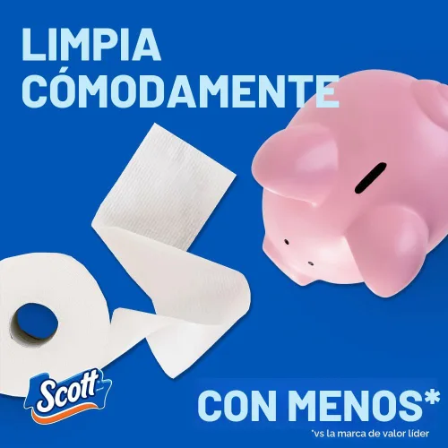 Vista 8 de Scott ComfortPlus - Papel higiénico, 12 rollos triples, 231 hojas por rollo