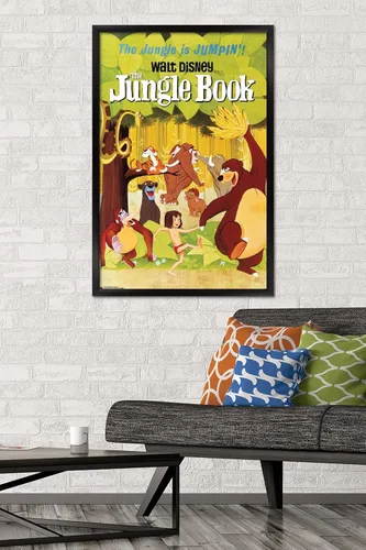 Vista 2 de Trends International Disney The Jungle Book - Póster de pared de una hoja, 24 x 36 pulgadas, versión enmarcada en negro