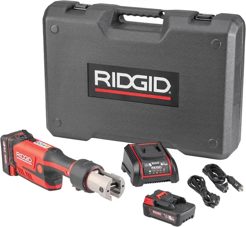 Vista 14 de RIDGID 67193 Modelo RP 351 Kit de herramienta de prensa ProPress estándar con cable con herramienta de prensa ProPress con cable, mandíbulas