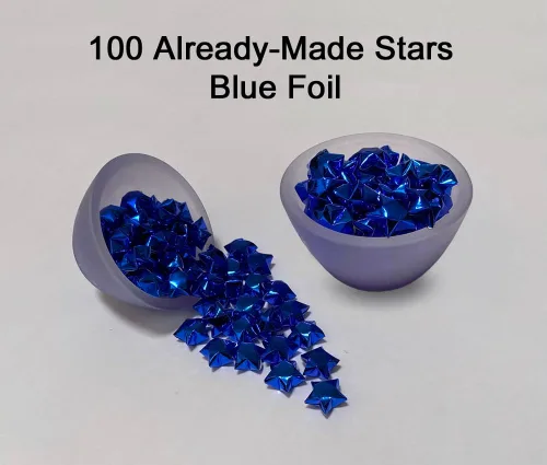 Vista 3 de Estrellas de la suerte (100) (lámina azul)