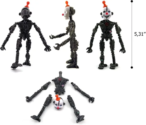 Vista 7 de Toysvill Inspirado en la colección Sister Location de FNAF Figuras de acción (juego de 5 piezas), más de 5 pulgadas