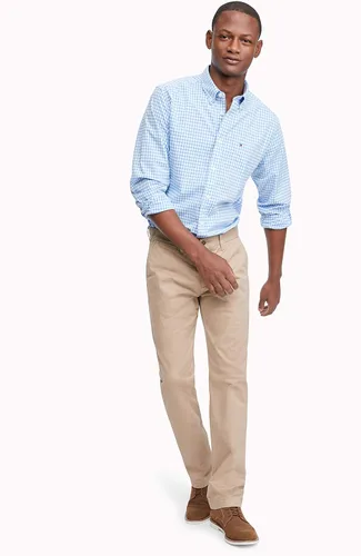 Vista 4 de Tommy Hilfiger Camisa casual de manga larga con botones para hombre en ajuste clásico