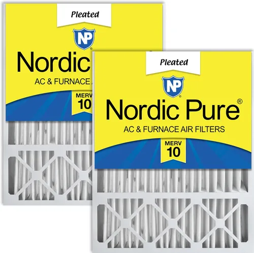 Vista 23 de Nordic Pure 16x25x5 (15_3/4 x 24_3/4 x 4_3/8) Honeywell/Lennox Filtro de aire de reemplazo MERV 8 1 unidad
