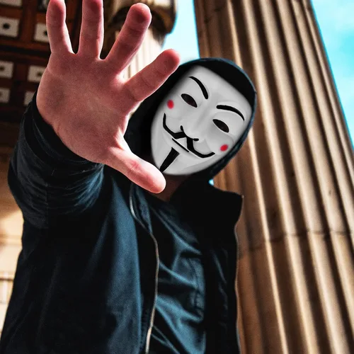Vista 6 de AndTree Máscara en V para vendetta para Halloween disfraz de cosplay máscara de máscaras bar fiesta máscara unisex