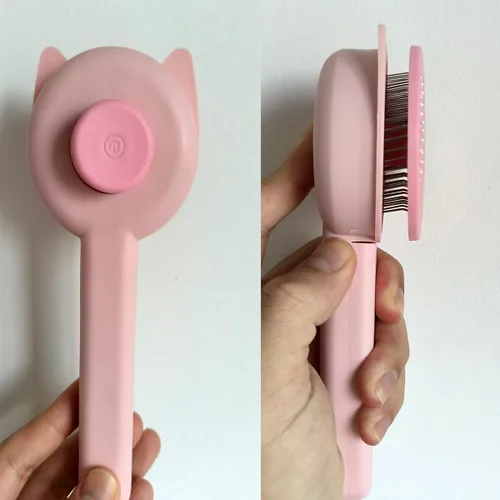 Vista 3 de Kit de 9 piezas de limpieza para mascotas, cepillo de limpieza que elimina el cabello suelto, cepillo de baño para mascotas, cepillo de champú