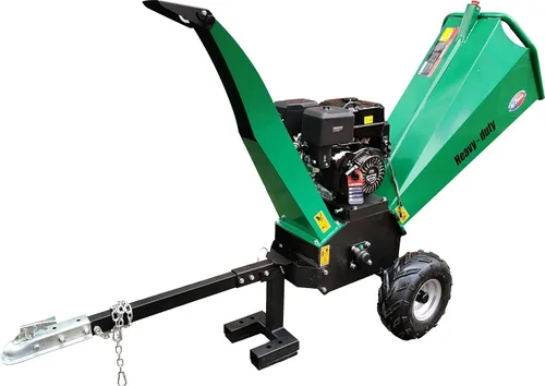 Vista 8 de All Power America APWC420E Trituradora de madera 15HP JD Engine 420cc Trituradora a gas 2000 RPM cuchillas de doble filo 6 pulgadas de alimentación