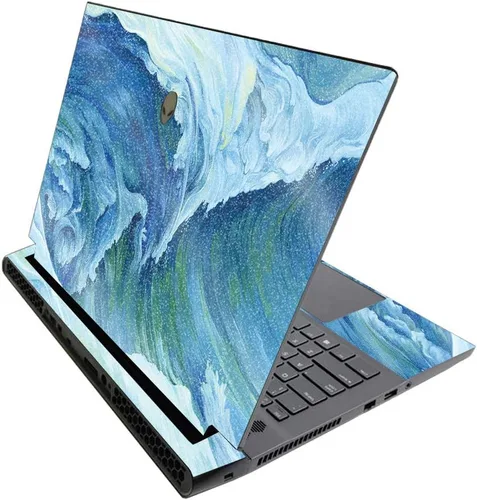 Vista 516 de MightySkins - Skin brillante con purpurina para Alienware M17 R3 (2020) y M17 R4 (2021) - Diversión de los años 90 Acabado duradero con purpurina