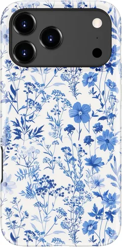 Vista 57 de Funda para iPhone 12 Mini, compatible con carga inalámbrica, protección de doble capa con elegante diseño de flores silvestres, silicona suave +