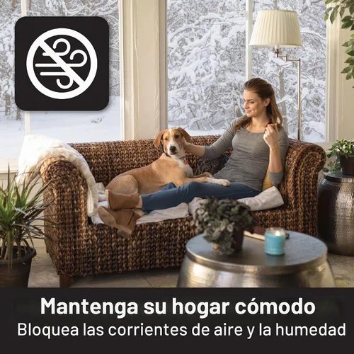 Vista 4 de Duck Brand Max Strength Sello de Burletes de Silicona para Puertas y Ventanas, Autoadhesivo, Se Adapta a Espacios Medianos de 1/8-1/4 Pulgadas, .31