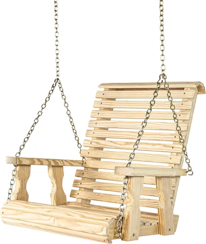 Vista 10 de Amish - Silla giratoria resistente con tratamiento a presión (mancha de cedro)