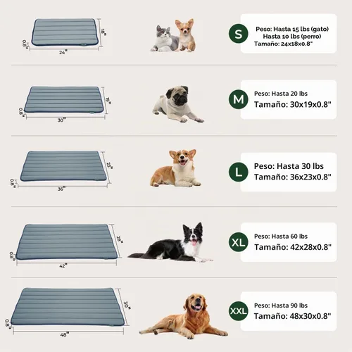 Vista 9 de BALANCE Almohadilla para Jaula de Perros, Alfombrilla de Espuma para Perros Almohadilla para Perrera, Cama para Mascotas Lavable Resistente al Agua