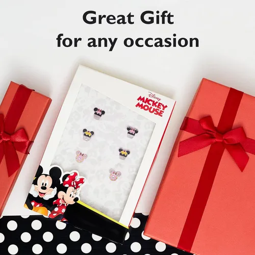 Vista 6 de Disney Mickey and Minnie Mouse Fashion Stud Earring Set - 345 Pairs Per Set