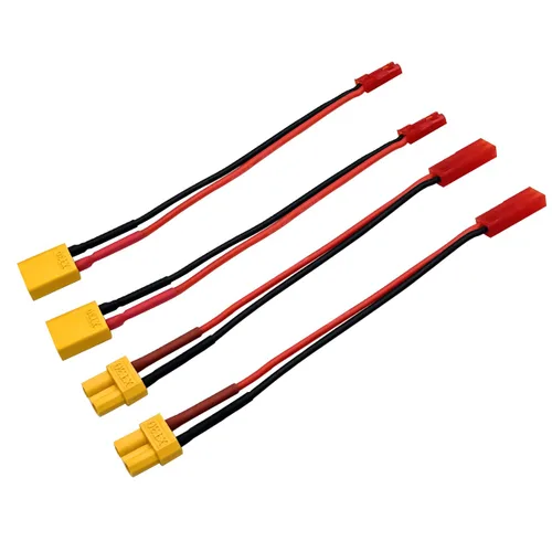 Vista 8 de 2 pares de conectores adaptadores JST a EC3 macho hembra para batería Lipo con cable de 10 cm 20 awg para RC FPV Racing Drone Multicopter Quadcopter