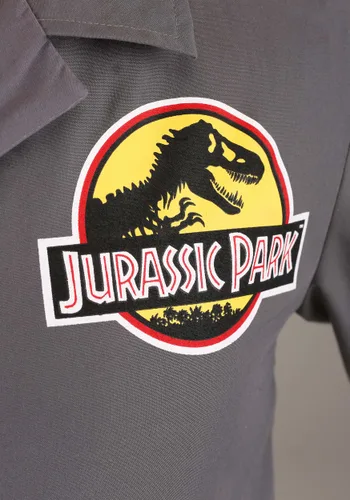 Vista 3 de Disfraz de Empleado de Jurassic Park Talla Plus para Adultos Multicolor