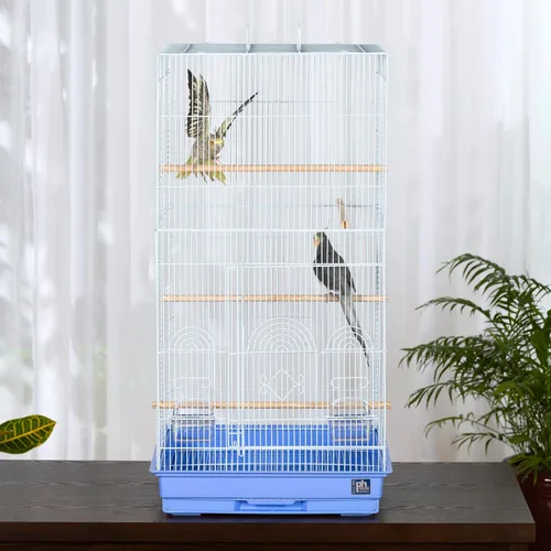 Vista 4 de Prevue Pet Products SPECONO1818H-PB - Jaula alta Tiel, azul bígaro