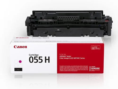 Vista 2 de Canon Tóner original, cartucho 055 magenta, alta capacidad (3018C001) 1 paquete de tóner original, cartucho 055 negro de tóner auténtico, cartucho