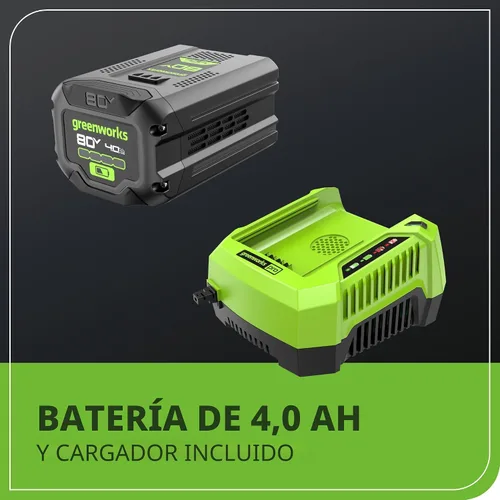 Vista 9 de Greenworks - Cortacésped de empuje de 80 V y 21 pulgadas, batería de 4.0 Ah y cargador