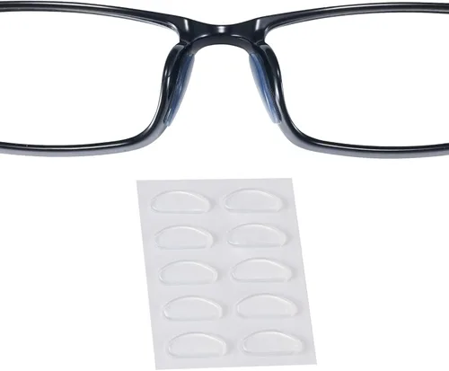 Vista 10 de Almohadillas para la nariz para gafas, diseño ultrafino de 0.051 pulgadas, almohadillas antideslizantes para la nariz con respaldo súper pegajoso