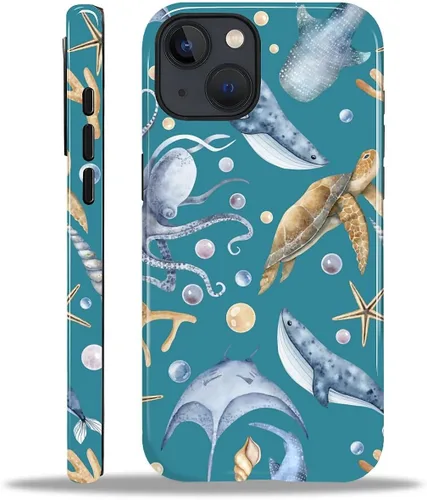 Vista 57 de Funda para iPhone 11, resistente híbrida 2 en 1, protección completa contra golpes con acabado brillante, diseño de collage de tela a cuadros