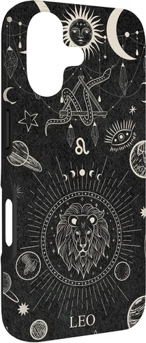 Vista 3 de Galaxy Zodiac Sign Astrological Celestial Aesthetic Leo Case for iPhone 17