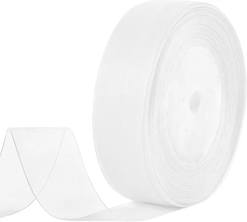 Vista 20 de Cinta de purpurina dorada de 1 pulgada x 25 yardas, cinta de tela metálica brillante para manualidades, envoltura de regalos, bodas, decoración