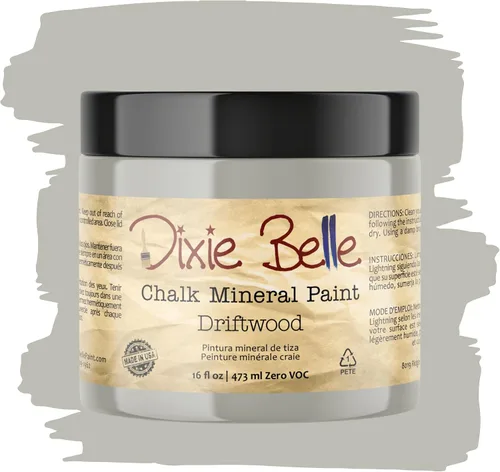 Vista 95 de Pintura para muebles con acabado de tiza Dixie Belle Paint Company - Amatista (4oz) - Pintura mineral de tiza chic púrpura profundo mate