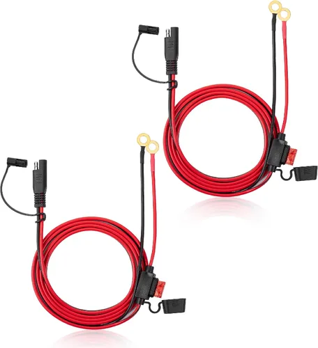 Vista 17 de Bates - Conector de batería SAE, arnés de terminal SAE a junta tórica, conector de batería de 2 pines, 2 pies, 1 paquete, 10 AWG