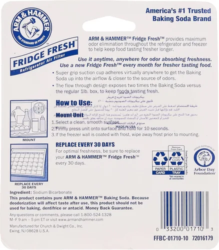 Vista 3 de Filtros de aire fresco para refrigerador Arm and Hammer (paquete de 3)
