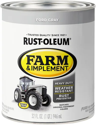 Vista 25 de Rust-Oleum Farm & Implement 280176 - Pintura esmaltada, galón, naranja (Allis Chalmers Orange)