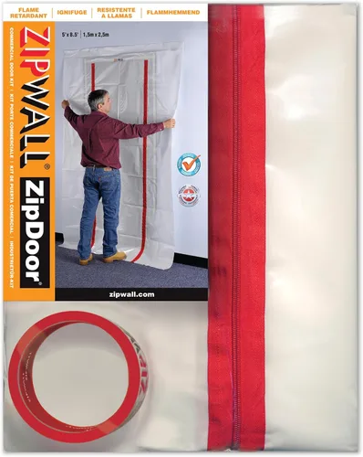Vista 11 de ZIPWALL ZipDoor ZDM - Kit de puerta magnética, 1 paquete, color blanco