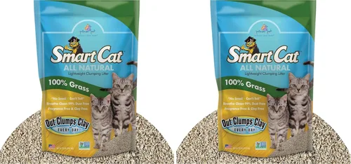Vista 12 de SmartCat Arena para gatos natural aglomerante, 4.5 kg (453 g 1 paquete) - Alternativa a la arcilla y arena en pellets - Químicamente y 99% libre
