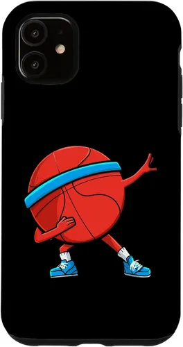 Vista 5 de iPhone 14 dabbing pelota de baloncesto divertido niños hombres mujeres deportes jugador caso