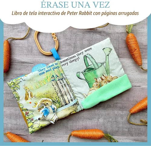 Vista 2 de KIDS PREFERRED Libro Blandito de Peter Rabbit con juguete, mordedor y crujido, 12.7 centímetros