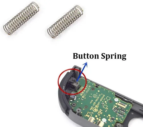 Vista 3 de 4 piezas de repuesto izquierda derecha L R ZL ZR botón primavera para Nintendo Switch NS Joy-Con controlador