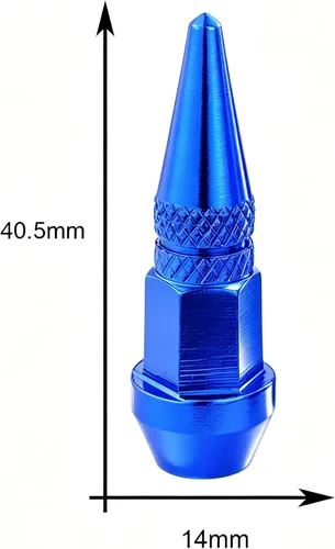 Vista 4 de Lunsom Cubierta de metal para válvulas de neumáticos, tapas de vástago de válvula de espiga, cubiertas de presión de neumáticos, accesorios