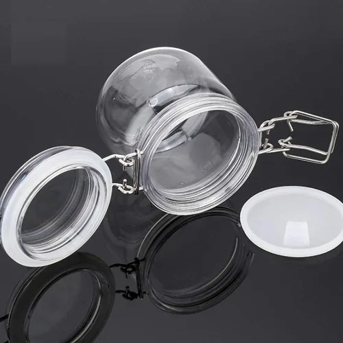 Vista 3 de luzen Recipiente sellado de almacenamiento de alimentos de 10 onzas/10.1 fl oz para el hogar, recipiente de plástico redondo transparente