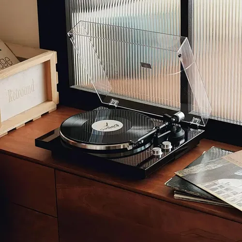 Vista 4 de Pequeño reproductor de discos convierte la grabadora a MP3 con tocadiscos auditivos con USB MP3 conversión fácil