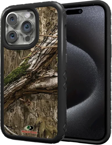 Vista 6 de cellhelmet Mossy Oak Agua Yellowfin Funda de doble capa en morado lila diseñada para iPhone 13 Pro Max a prueba de golpes y caídas, duradera