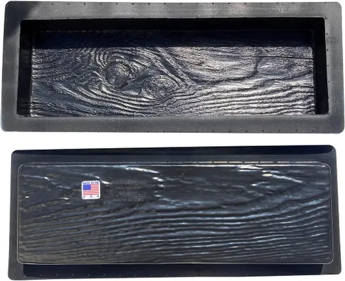 Vista 4 de AUTUMN Moldes de madera para adoquines de piedra escalonada de hormigón, decoración de jardín de bricolaje, moldes de pasarela, juego de 2