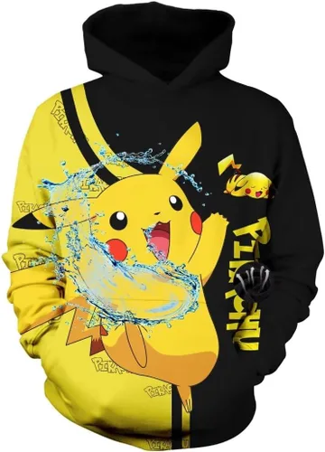 Vista 2 de DIUKES Sudadera unisex con capucha de anime con estampado 3D, casual, manga larga, suéter con capucha