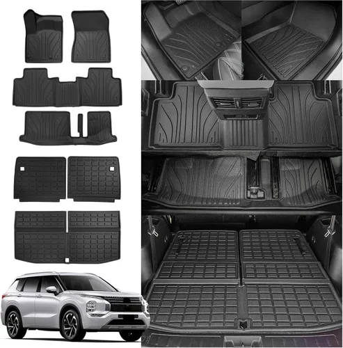 Vista 31 de Rongtaod Alfombrillas de Piso Compatibles con Honda CRV 2023 2024 2025 2026 Forro de Maletero Forro de Carga Alfombrilla de Carga Protector