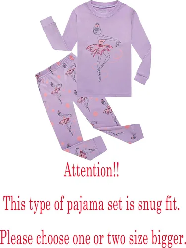 Vista 2 de Family Feeling - Conjunto de pijama de manga larga, diseño de 100% de algodón, para niños pequeños